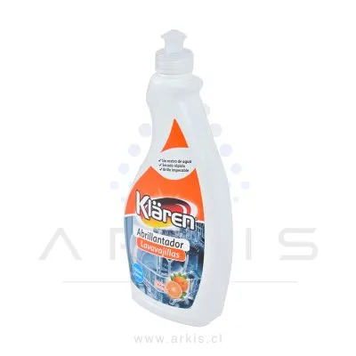 Abrillantador Lavavajilla Klaren Naranja 500 ml