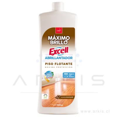 Abrillantador Piso Flotante Excell Chocolate 900 ml