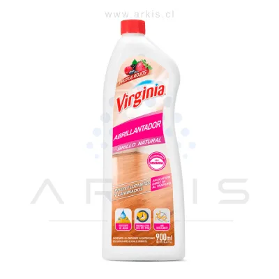 Abrillantador Virginia Piso Flotante Frutos Rojos 900 ml
