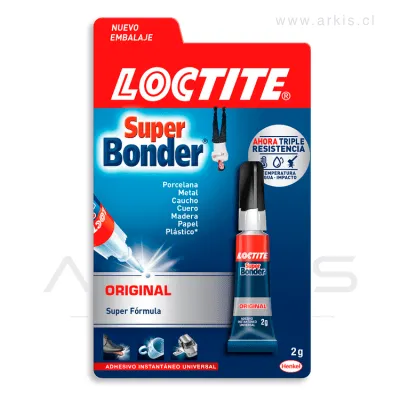 Adhesivo Instantáneo Loctite Super Border Original Transparente 2 g