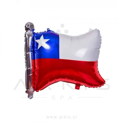 Adorno Feco Fiestas Patrias Bandera Globo Metálico