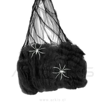 Adorno Telaraña Feco Halloween Negro 20 G
