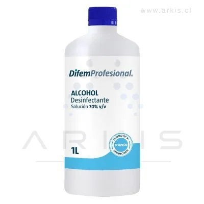 Alcohol Desinfectante Difem Profesional 70% 1 L