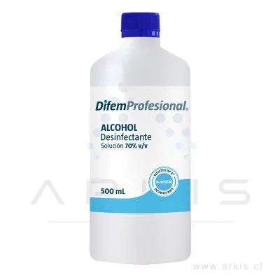 Alcohol Desinfectante Difem Profesional 70% 500 ml