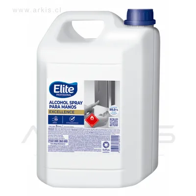 Alcohol Desnaturalizado Elite Spray 70% 5 L