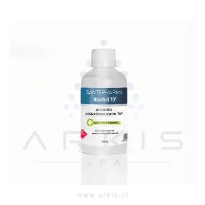 Alcohol Desnaturalizado Santepharma 70 % 125 ml