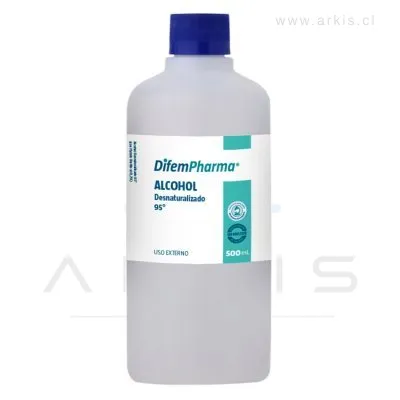 Alcohol Difem Pharma Desnaturalizado 95% 500 ml