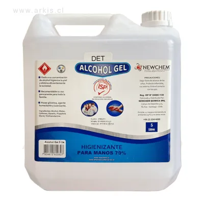 Alcohol Gel Det 70 % 5 L