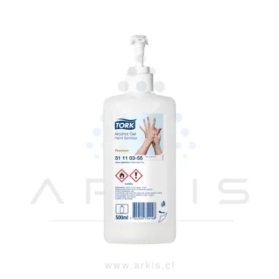 Alcohol gel Tork Premium con Válvula 500 ml