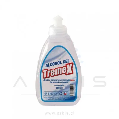 Alcohol gel Tremex 70% Sin Enjuage 360 ml