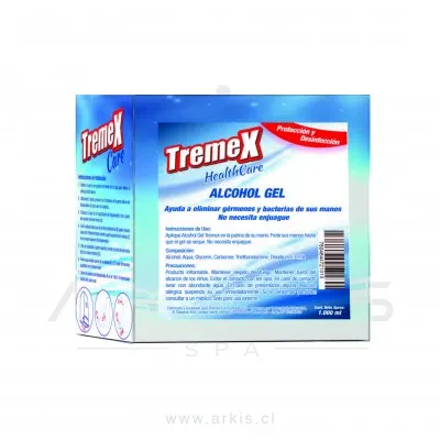 Alcohol Gel Tremex Health Care 70% para Dispensador 1 L
