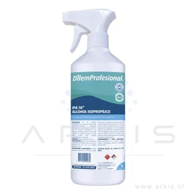 Alcohol Isopropílico Difem Profesional 70% 1 L