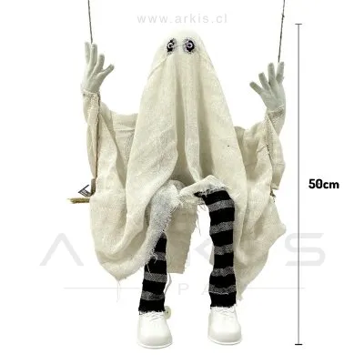 Animatrónico Feco Halloween Fantasma Columpio 50 cm