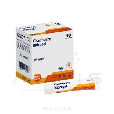 Apósito Hidrogel Cranberry Tubo 15 g Caja de 10 Unidades