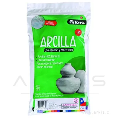 Arcilla Torre Escolar y Profesional 1 Kg