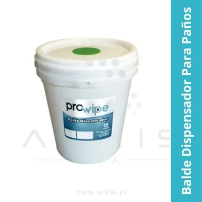 Balde Dispensador Prowipe para Paño de Limpieza 15 L