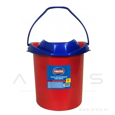 Balde Virutex con Escurridor 14 L