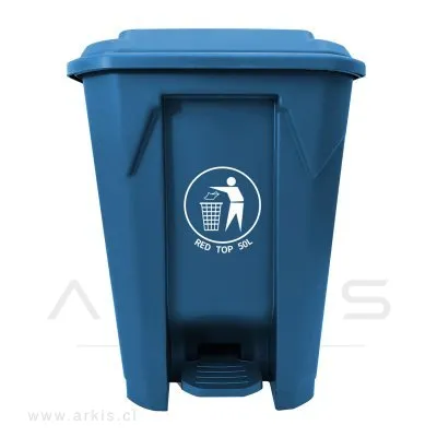 Basurero RedTop con Tapa y Pedal 50 L Azul