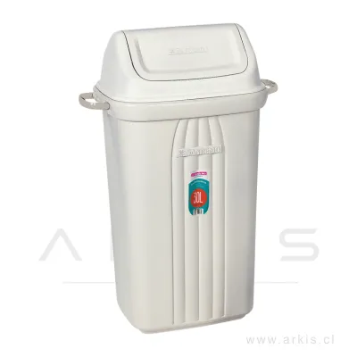 Basurero Sanremo con Tapa Vaivén Rectangular 30 L