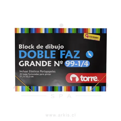 Block de Dibujo 99 1/4 Do/Faz Torre 37X53 cms 20Hj
