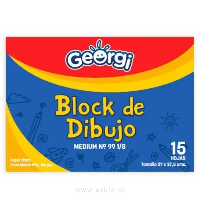 Block de Dibujo Georgi Medium N° 99 1/8 15 Hojas