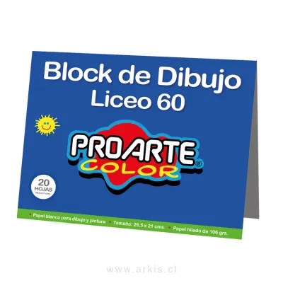 Block de Dibujo Proarte Liceo 20 Hojas