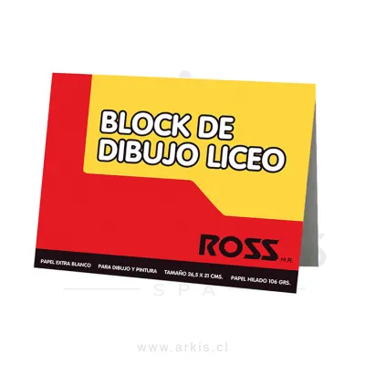 Block de Dibujo Ross Liceo 10 Hojas