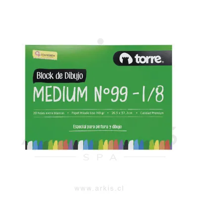 Block de Dibujo Torre Imagia 99 1/8 Medium 20 Hojas