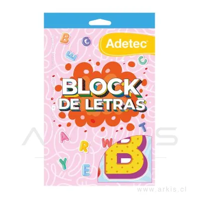 Block de Stickers Adetec Letras