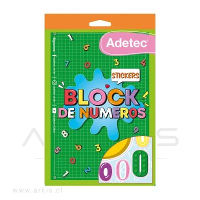 Block de Stickers Adetec Números