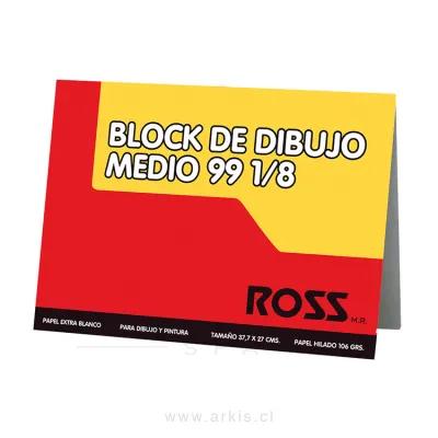 Block Dibujo Ross 99 1/8 10 Hojas