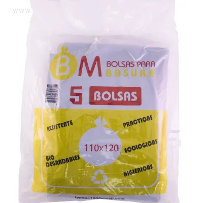 Bolsa de Aseo BM 110x120 cm 5 Unidades