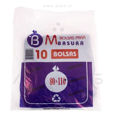 Bolsa de Aseo BM 80x110 cm 10 Unidades
