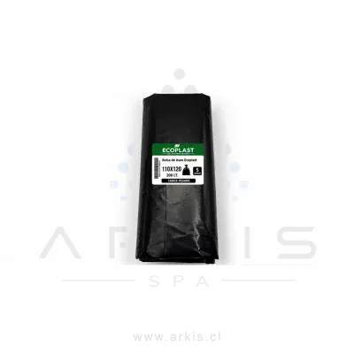 Bolsa de Aseo Ecoplast 110x120 cm 5 Unidades Negro
