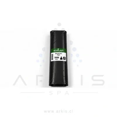 Bolsa de Aseo Ecoplast 70x90 cm 10 Unidades Negro