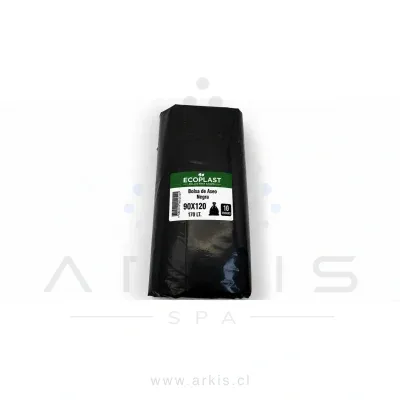 Bolsa de Aseo Ecoplast 90x120 cm 10 Unidades Negro