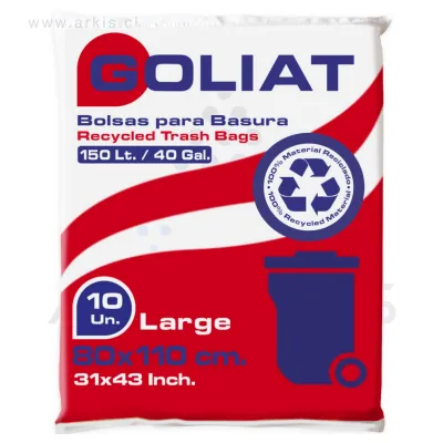 Bolsa de Aseo Goliat Grande 80x110 cm 10 Unidades