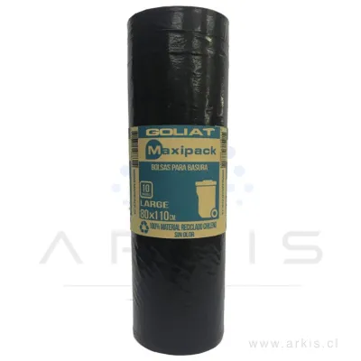 Bolsa de Aseo Goliat Maxipack Grande 80x110 cm 10 Unidades