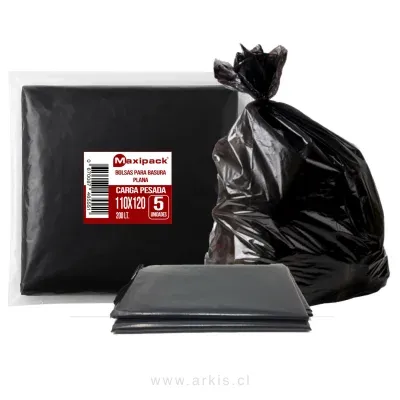 Bolsa de Aseo Maxipack 110 x 120 cm 200 L 5 Unidades