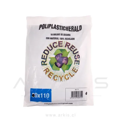 Bolsa de Aseo Poliplastic 80x110 cm 10 Unidades
