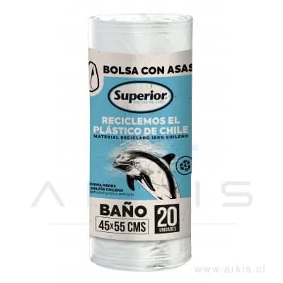 Bolsa de Aseo Superior Baño 45x55 cm 20 Unidades