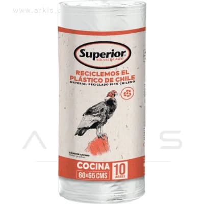 Bolsa de Aseo Superior Cocina 60x65 cm 10 Unidades