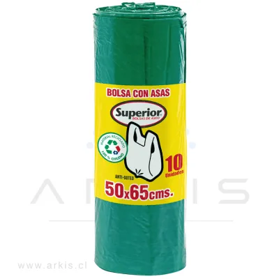 Bolsa de Aseo Superior con Asa 50x65 cm 10 de Unidades