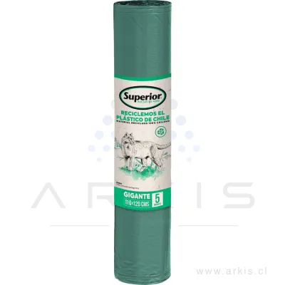 Bolsa de Aseo Superior Gigante 110x120 cm 5 Unidades