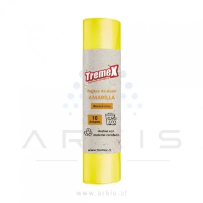 Bolsa de Aseo Tremex 80X110 cm Amarillo 10 Unidades