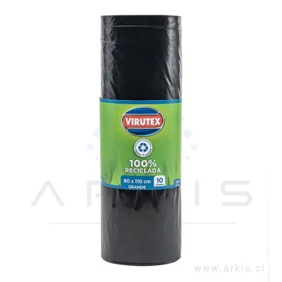 Bolsa de Aseo Virutex Grande 80x110 cm 10 Unidades