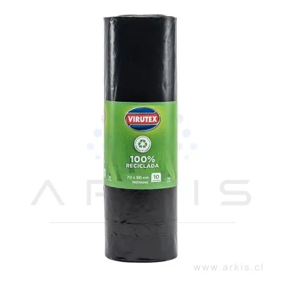 Bolsa de Aseo Virutex Mediana 70x90 cm 10 Unidades