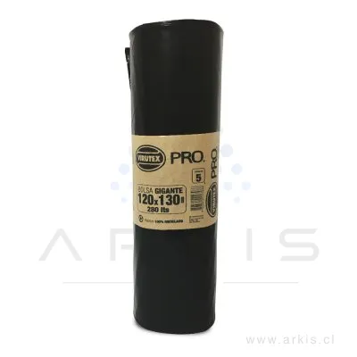 Bolsa de Aseo Virutex Pro Gigante 120x130 cm 5 Unidades