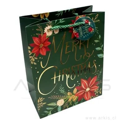 Bolsa de Regalo Feco Merry Christmas 30x40 cm 12 Unidades