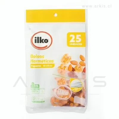 Bolsa Hermética Ilko 16 x 8 cm 25 Unidades